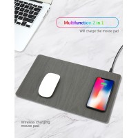 Wireless Charger Mouse Pad 2 in 1 Fast Charging Mat for phone X/8/8 Plus Samsung Galaxy